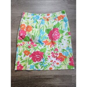 Lauren Ralph Lauren Womens Skirt Multicolored Floral Size 4 Unlined